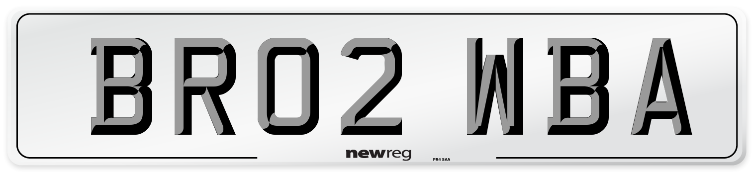 BR02 WBA Number Plate from New Reg